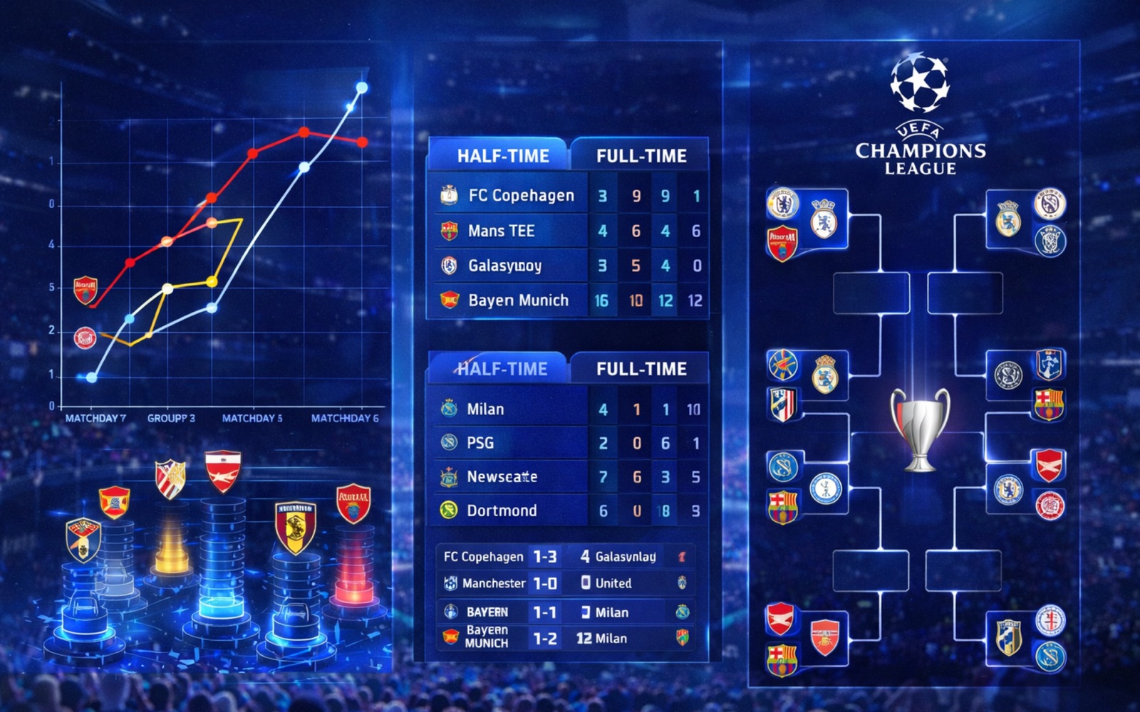 De los números a la narrativa: visualizar la clasificación de la Champions League