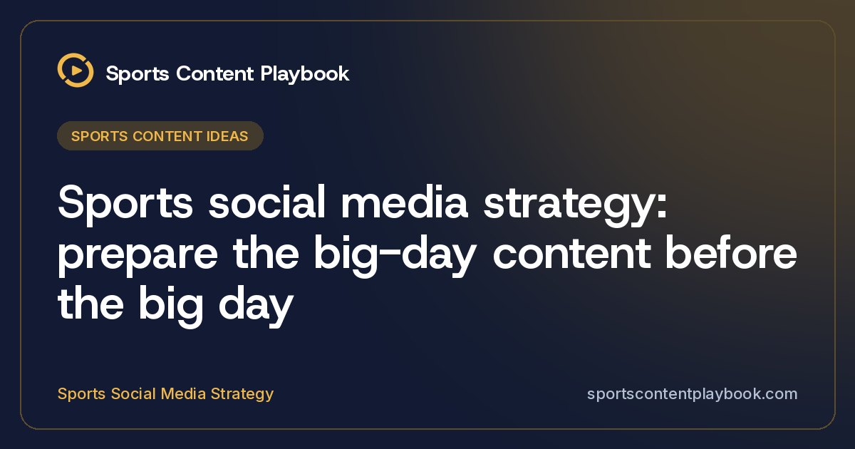 Social media manager planning sports social media strategy and big-day content on a laptop